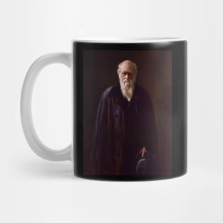 High Resolution John Collier Portrait of Charles Darwin 1883 Mug